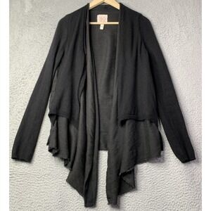 Hannoh Wessel Cardigan Womens Medium WS Cashmere Linen Cardigan Black Italy